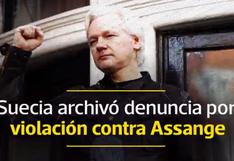 ¿Por qué cerraron la investigación por violación contra Assange?