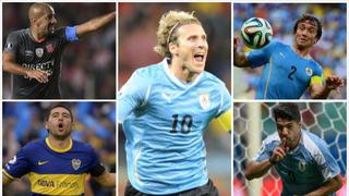Suárez, Riquelme y las figuras del fútbol mundial que estarán en el partido de despedida de Diego Forlán