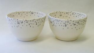 Tazas de cerámica con diseños científicos