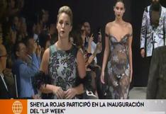 Sheyla Rojas: así fue su debut en la pasarela del LIF Week