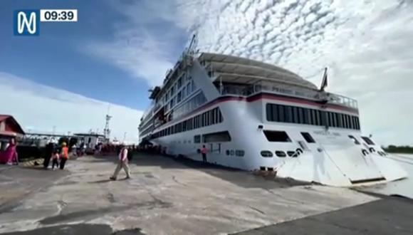 Crucero internacional Hanseatic Spirit abre ruta Ámsterdam-Iquitos. (Foto: Canal N)