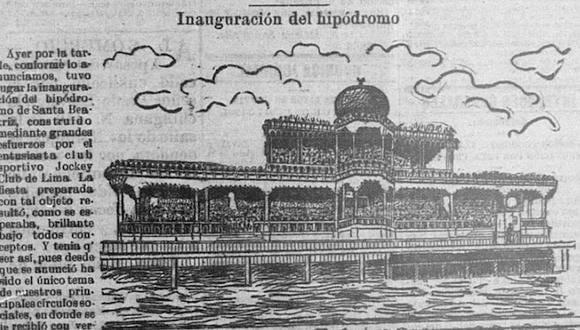 La inauguración del hipódromo concitó la atención de los limeños. Fue uno de los primeros espacios de la Lima moderna de inicios del siglo XX.