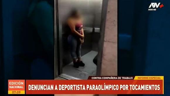 Agente de seguridad denunció al operador de un ascensor del nosocomio por tocamientos indebidos y acoso. (Foto: Captura ATV Noticias)