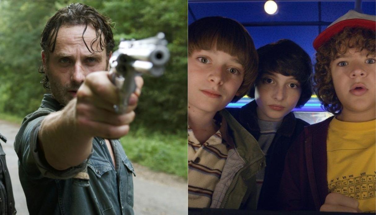 The Walking Dead y Stranger Things fueron las series más solicitadas del 2018. (Foto: AMC/ Netflix)