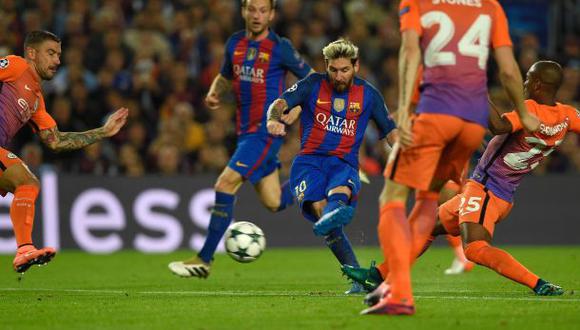 Lionel Messi anotó golazo de fuera del área ante el City