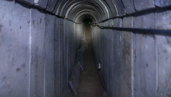 Un túnel, de aproximadamente un kilómetro de largo y desde donde se cree que un comando de Hamás supervisaba ataques, en el área de Jan Yunis, sur de la Franja de Gaza, el 29 de enero de 2024.  (Foto de Ejército Israelí / EFE)