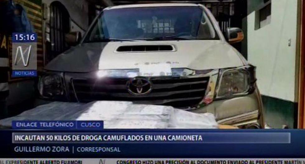 Los vehículos se dirigían desde esta zona hasta la región Puno y, según se indicó, tenían por destino el país de Bolivia.(Video: Canal N)