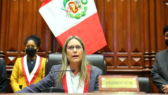 María del Carmen Alva dijo esperar que el gabinete de Guido Bellido cumpla con lo que plantearon ante el Parlamento. (Foto: Congreso)