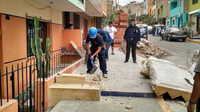 Chorrillos: escaleras ilegales fueron demolidas por municipio - 5