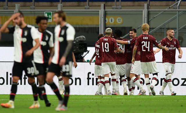 La remontada de Milan a Juventus en San Siro por la Serie A. (Foto: AFP)