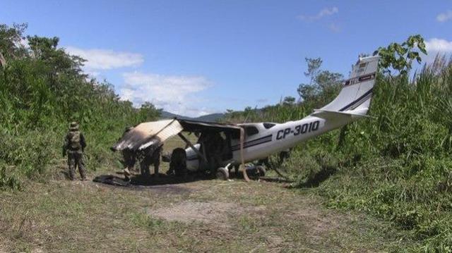 Avioneta boliviana de narcos fue interceptada en el Vraem - 1