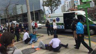 Balacera en Miraflores: marcas balean a cambistas en Av. 28 de Julio