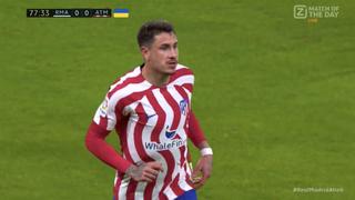 Gol de ‘Josema’ Giménez: Atlético Madrid derrota 1-0 a Real Madrid con un jugador menos | VIDEO