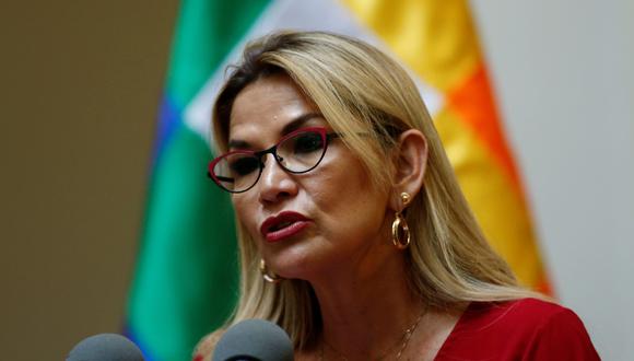 Jeanine Añez, presidenta interina de Bolivia. (REUTERS/David Mercado).