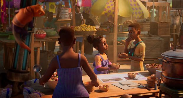 Tola and Kole are best friends in “Iwájú,” the first Disney+ animated series produced by a third-party Nigerian studio.