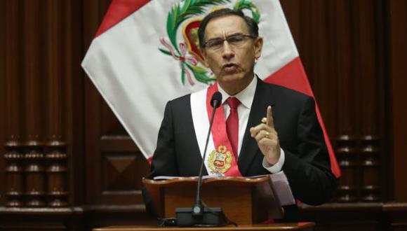 El presidente Martín Vizcarra anunció que su Gobierno planteará un referéndum para la reforma judicial. (Foto: Anthony Niño de Guzmán / El Comercio)