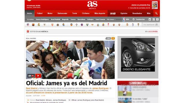 James Rodríguez en Real Madrid: así informó la prensa mundial - 6