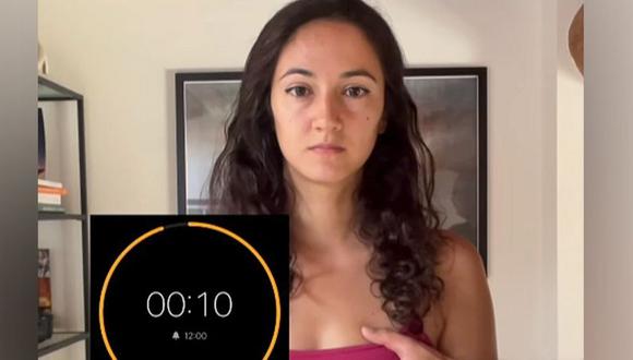 Camilla publicó este video refiriéndose a la absolución del conserje y la cita: "El manoseo duró solo 10 segundos". (Instagram).