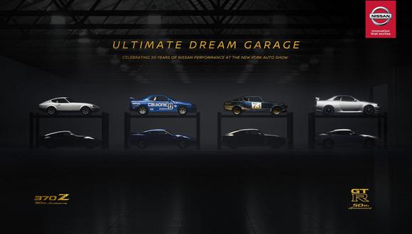 Nissan prepara la presentación “Ultimate Dream Garage”, la cual incluye 3 ediciones especiales del Nissan GT-R y una del Nissan 370Z. (Foto: Nissan).