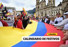 Calendario 2024 de COLOMBIA con festivos oficiales y puentes del año