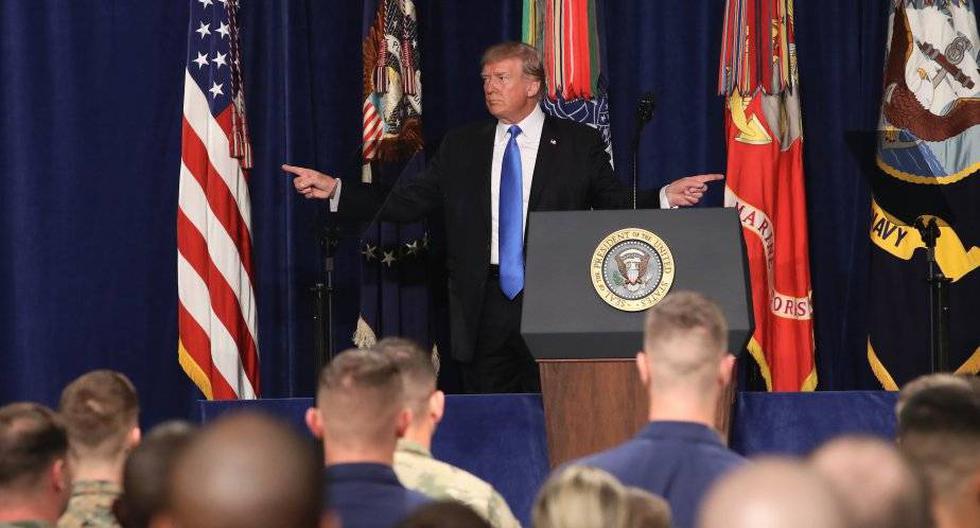 El presidente estadounidense Donald Trump habló el lunes sobre la participación militar de su país en Afganistán. (Foto: EFE)