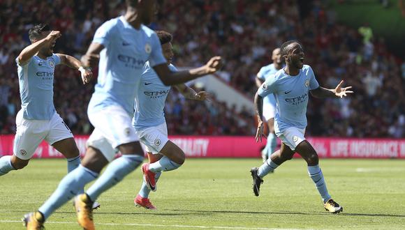 Manchester City logró una victoria agónica en calidad de visita ante el modesto Bournemouth. Los goles del cuadro de Pep Guardiola fueron anotados por Gabriel Jesus y Raheem Sterling. (Foto: AFP)