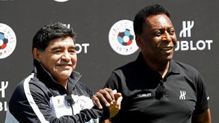 Histórico reencuentro entre Maradona y Pelé