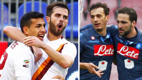 Serie A: Roma y Napoli ganan pero aún están lejos de Juventus