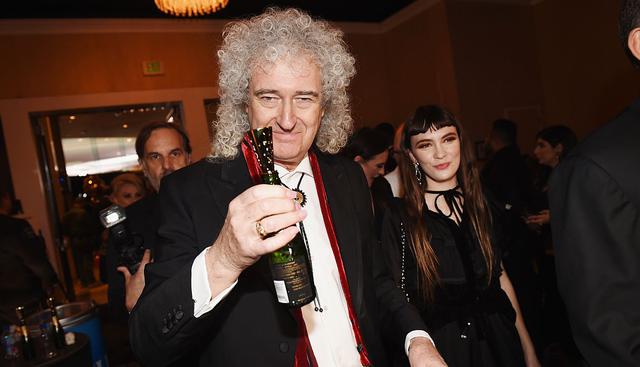 El músico Brian May mostró un video de su preparación antes de la entrega de premios de esta noche. (Foto: AFP)