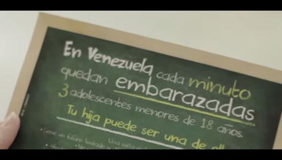 La impactante campaña contra el embarazo precoz en Venezuela