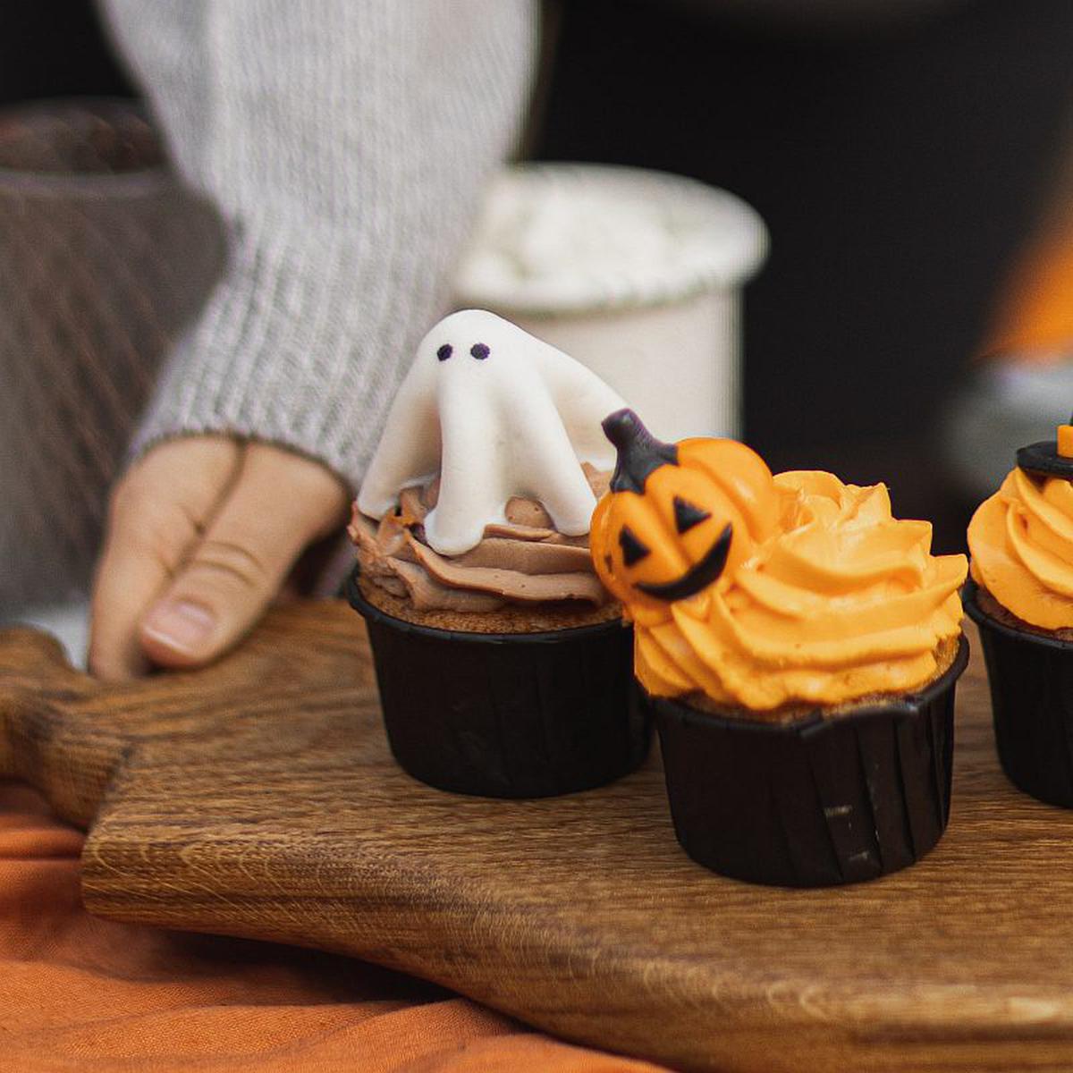 Decoraciones comestibles para pasteles de Halloween, fantasmas