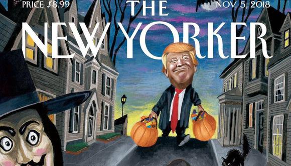 Donald Trump es protagonista de la portada de 'The New Yorker' por Halloween. (Captura)