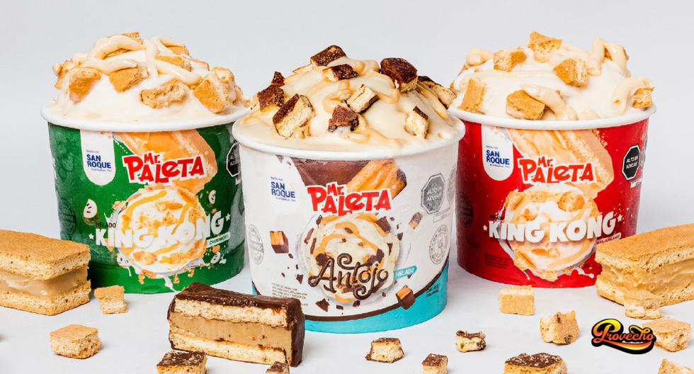 La marca Mr. Paleta se unió a San Roque para crear tres sabores de helado que celebran el tradicional postre de Lambayeque: el king kong.