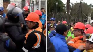 Línea 2 del Metro: se registran enfrentamientos entre fiscalizadores de MML y trabajadores de obra