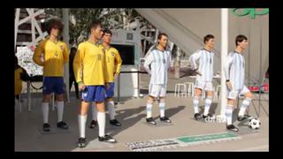 Estatuas de Messi y Neymar promocionan clásico en China