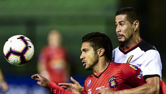 El gol agónico de Bernardo Cuesta a los 89 minutos le dio la clasificación al FBC Melgar de Arequipa a la fase de grupos. (Foto: AFP)