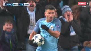 Sergio Agüero figura en el City: mira su doblete ante Mónaco