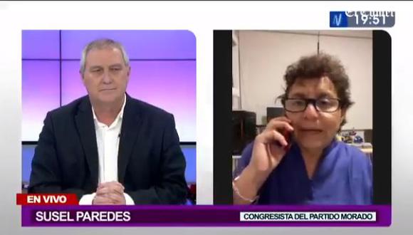 La congresista aseguró que “sería consecuente” que la bancada de Fuerza Popular apoye una eventual censura contra el ministro de Transporte y Comunicaciones.