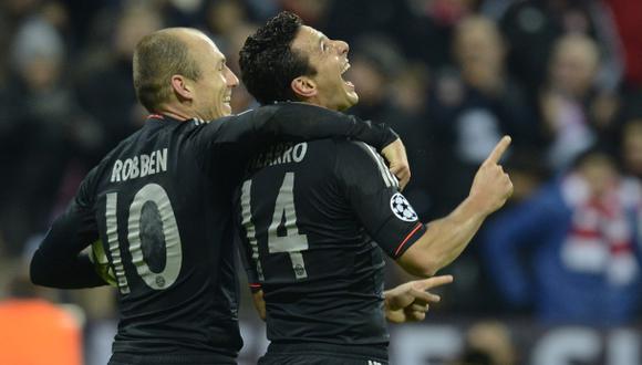 Robben sobre Pizarro: "No me sorprende que aún tenga calidad"