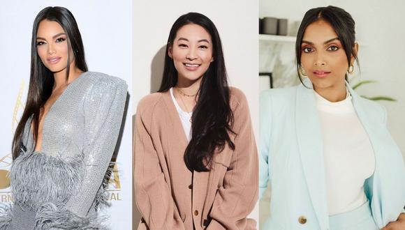 Este año, el jurado del Miss Universo estará integrado por mujeres como Zuleyka Rivera (izquierda), Arden Cho (centro) y Deepica Mutyala (derecha). (Fotos: Instagram)