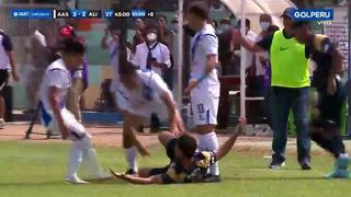 Benavente recibió falta y se desató una bronca en el Alianza Lima vs. Alianza Atlético | VIDEO