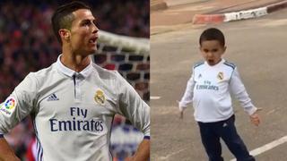 Facebook: el niño que imitó celebración de Cristiano Ronaldo y dio la vuelta al mundo