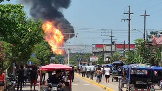 Ucayali: controlan incendio en planta de gas de Pucallpa y suspenden inmunización contra el COVID-19 por precaución