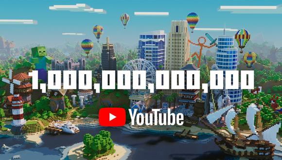 YouTube celebró el logro de uno de los videojuegos más populares entre espectadores y creadores de contenido en su plataforma con un video conmemorativo. (Foto: YouTube)