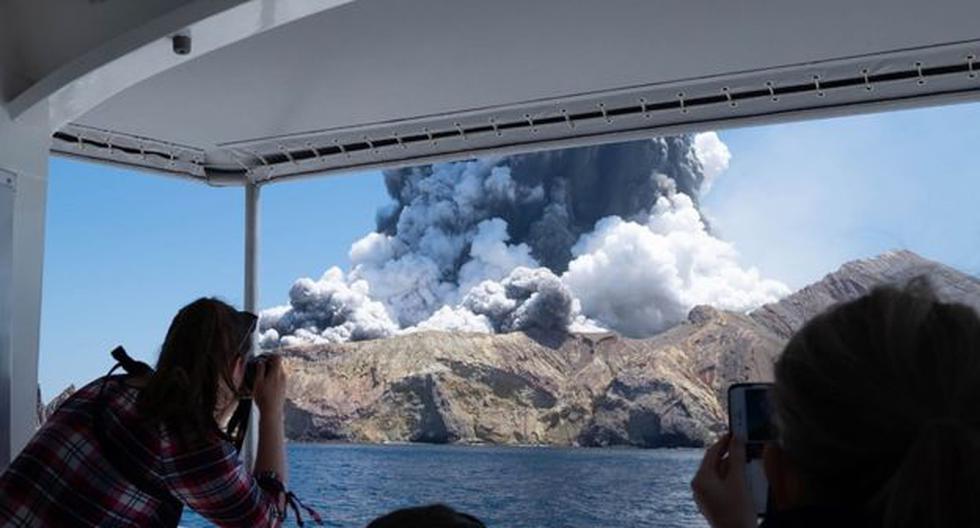 Como se recuerda, el volcán Whakaari entró en erupción en el mismo momento que un grupo de turistas lo visitaban. (Archivo / AFP)