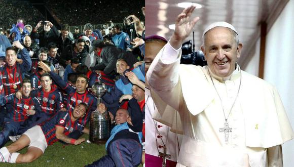 San Lorenzo viajó a Roma para llevarle la Libertadores al Papa