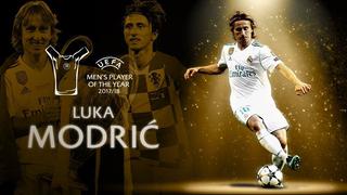 Luka Modric venció a Cristiano Ronaldo y fue elegido el mejor jugador de la temporada 2017-18 [VIDEO]