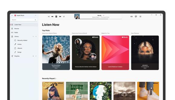 Apple lanza sus aplicaciones de iCloud, Apple Music y Apple TV en Windows.