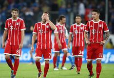 Bayern Munich con colombiano James Rodríguez sufre primera derrota de la temporada