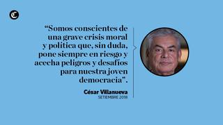 César Villanueva y sus frases sobre la lucha contra la corrupción